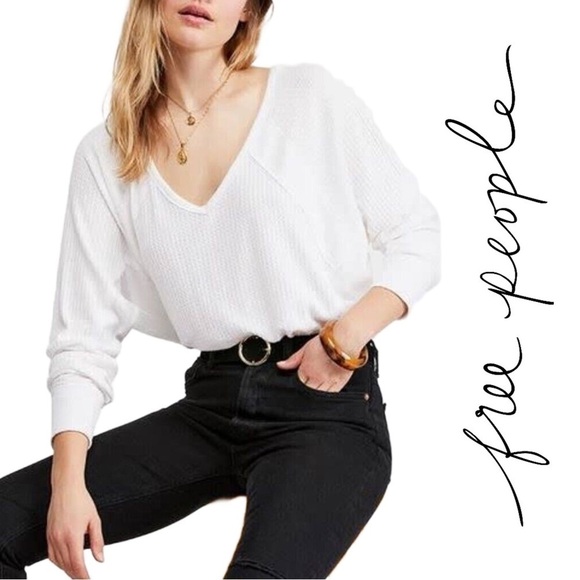 Free People Santa Clara Thermal Alabaster Size Small - Picture 1 of 13